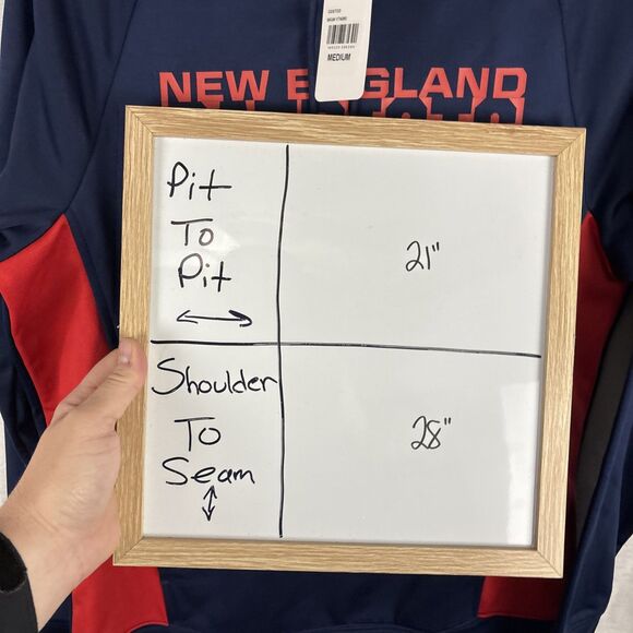 New England Patriots NFL Team Pullover Hoodie Navy Blue Size Medium NWT - Picture 5 of 5